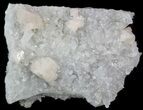 Pink Dolomite on Quartz Crystals - China #32676-2